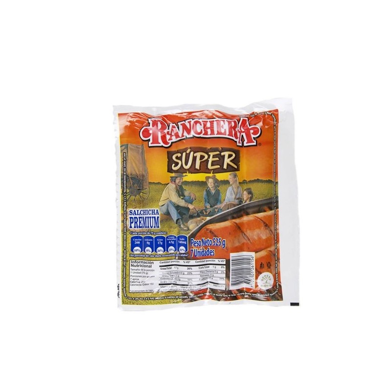 Salchicha Super Ranchera Rica 525 g