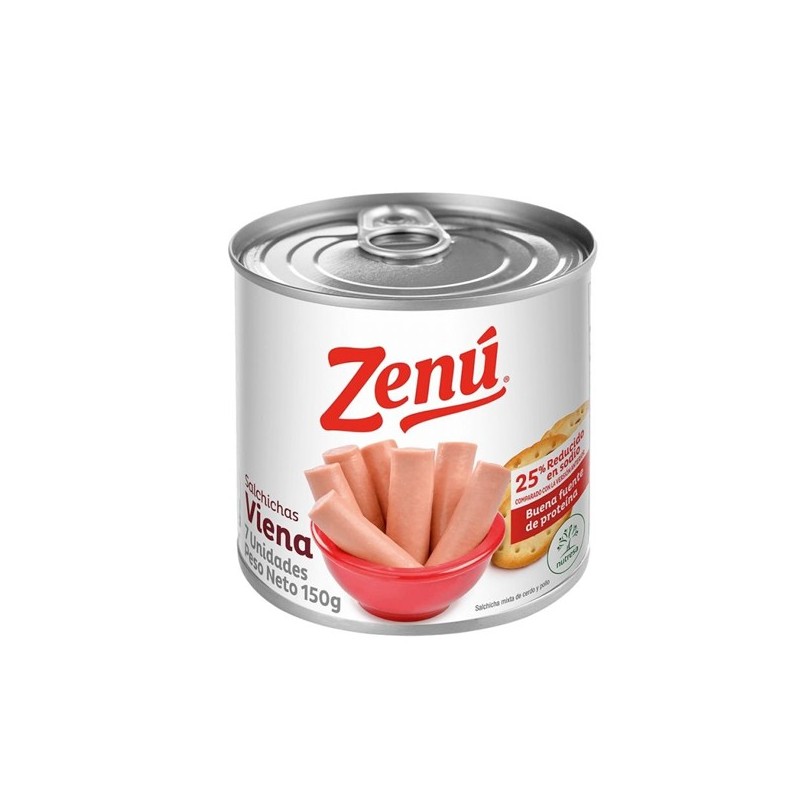 Salchicha Viena Zenú 150 g Lata