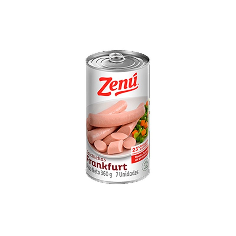 Salchicha Frankfurt Zenú 380 g Lata