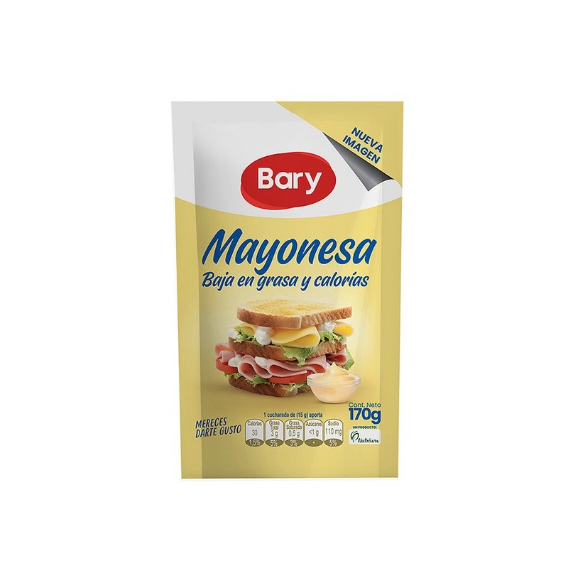 Mayonesa Bary Sachets con Abre Fácil 150 unidades C.V