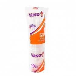 VASOT 10 OZ TRASLU X 50 UND