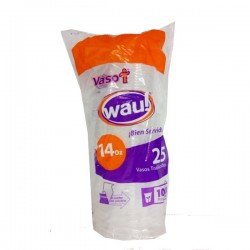 VASO 14 OZ TRASLU X 25 UND