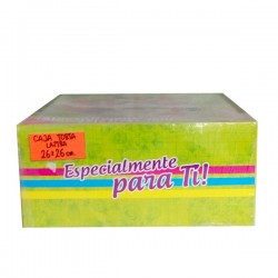 CAJA.TORTA.CUAD 26X26 LASTRA